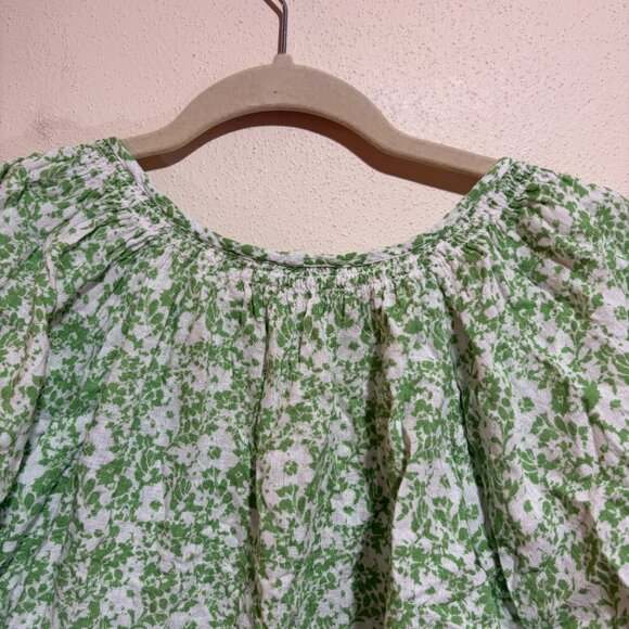Rails Mariah Blouse Top Green Texture Floral - Picture 8 of 11